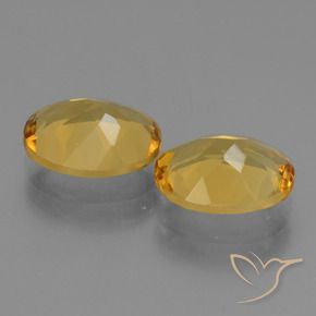 Pedras preciosas de Citrino Dourado natural de 4.27 ct, oval, VVS-VS
