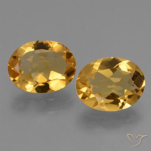 4.51ctw Natural Laranja Dourada Citrino, oval, VS