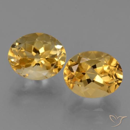 5.55ctw Natural Dourado Médio-escuro Citrino, oval, VVS