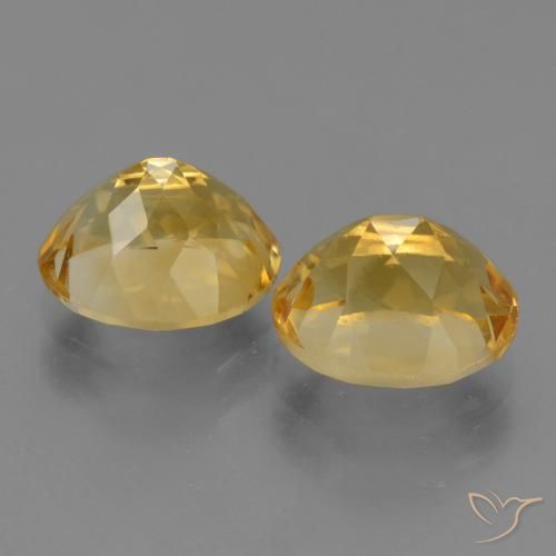 Pedras preciosas de Citrino Dourado Médio-escuro natural de 5.55 ct, oval, VVS