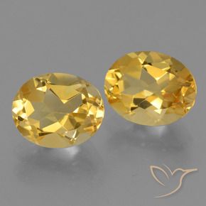 Pedras preciosas de Citrino Dourado natural de 4.94 ct, oval, VVS