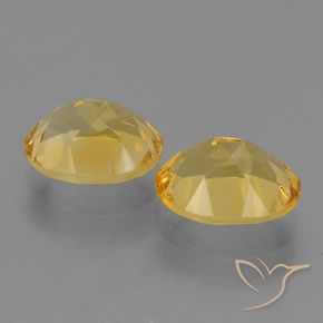 Pedras preciosas de Citrino Dourado natural de 4.94 ct, oval, VVS