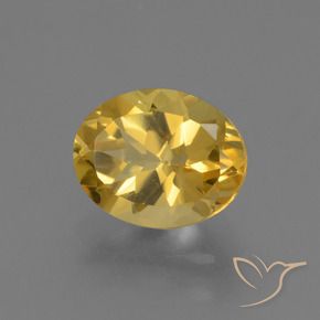 Citrino Dourado médio Natural 2.30ct, oval, VS