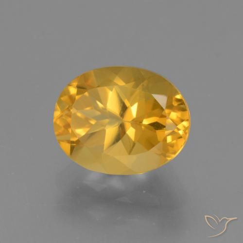 Citrino Laranja Dourada Natural 2.58ct, oval, VVS-VS