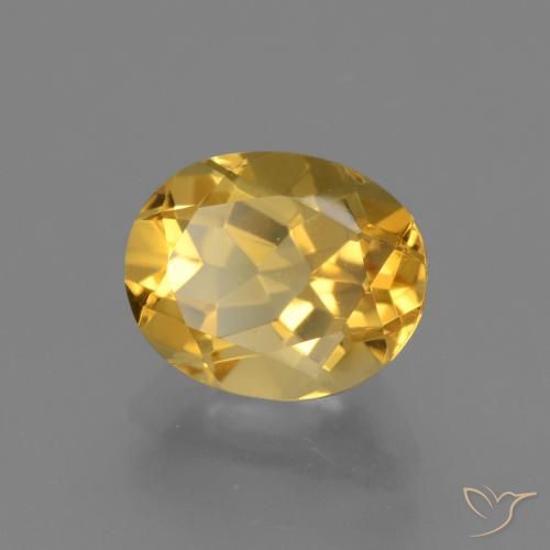 Citrino Laranja Dourada Natural 2.60ct, oval, VVS