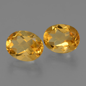 Pedras preciosas de citrino dourado natural de 4,80 ct, corte oval, VVS