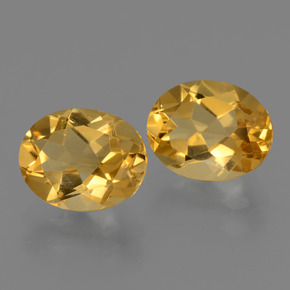 Pedras preciosas de citrino dourado natural de 4,98 ct, corte oval, VVS-VS