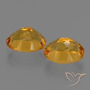 Pedras preciosas de Citrino Dourado Escuro natural de 5.28 ct, oval, VVS-VS