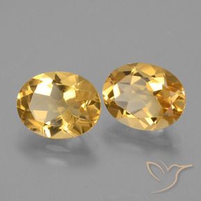 Pedras preciosas de Citrino Dourado Médio-escuro natural de 4.60 ct, oval, VVS