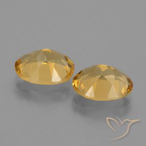 Pedras preciosas de Citrino Dourado Médio-escuro natural de 4.60 ct, oval, VVS