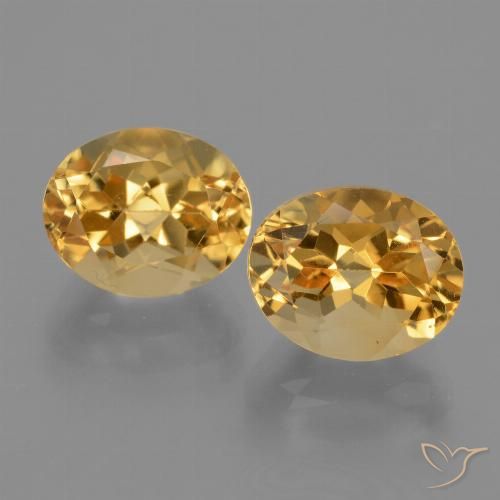6.30ctw Natural Laranja Dourado Profundo Citrino, oval, VVS