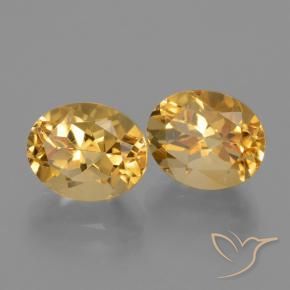 Pedras preciosas de Citrino Laranja Dourado Profundo natural de 6.30 ct, oval, VVS