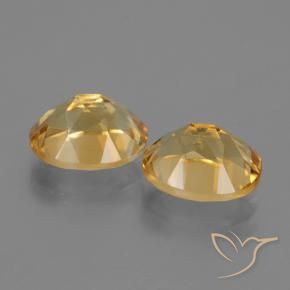 Pedras preciosas de Citrino Dourado Médio-escuro natural de 5.30 ct, oval, VVS-VS