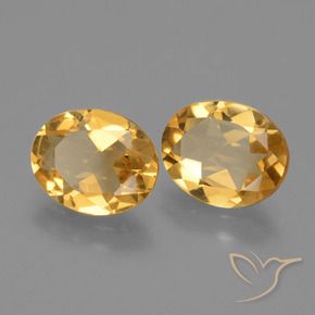 Pedras preciosas de Citrino Dourado Médio-escuro natural de 4.28 ct, oval, VVS-VS