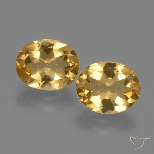 4.90ctw Natural Dourado Médio-escuro Citrino, oval, VS