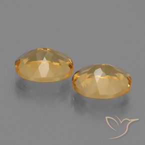 Pedras preciosas de Citrino Dourado Médio-escuro natural de 4.90 ct, oval, VS