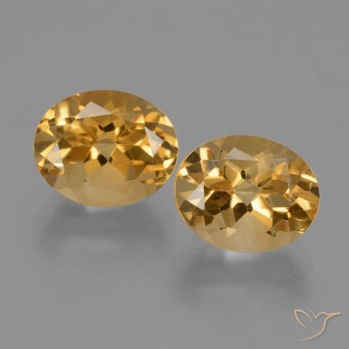 5.58ctw Natural Laranja-Ouro Citrino, oval, VVS-VS