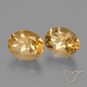 Pedras preciosas de Citrino Laranja-Ouro natural de 5.58 ct, oval, VVS-VS