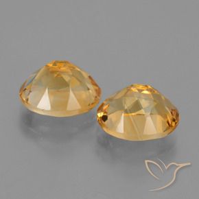 Pedras preciosas de Citrino Laranja-Ouro natural de 5.58 ct, oval, VVS-VS