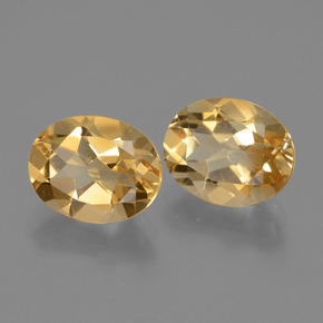 Pedras preciosas de citrino dourado natural de 4,84 ct, corte oval, VVS-VS