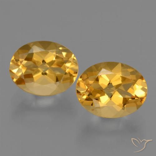 5.42ctw Natural Dourado Escuro Citrino, oval, VVS-VS