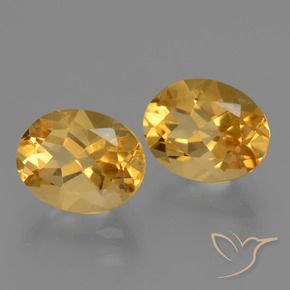 Pedras preciosas de Citrino Dourado Escuro natural de 5.42 ct, oval, VVS-VS