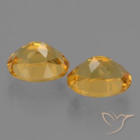 Pedras preciosas de Citrino Dourado Escuro natural de 5.42 ct, oval, VVS-VS
