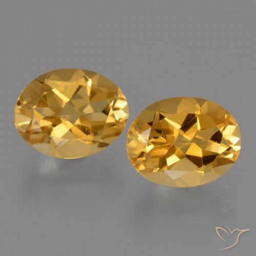 5.03ctw Natural Laranja Dourado Profundo Citrino, oval, VVS
