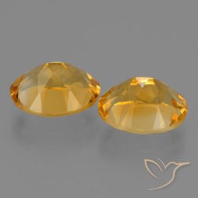 Pedras preciosas de Citrino Laranja Dourado Profundo natural de 5.03 ct, oval, VVS