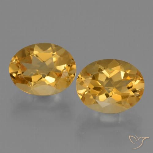 4.93ctw Natural Laranja Dourado Profundo Citrino, oval, VVS
