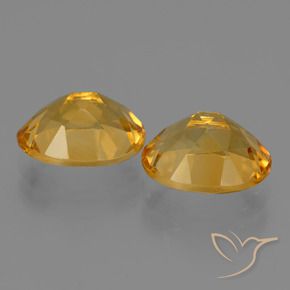 Pedras preciosas de Citrino Laranja Dourado Profundo natural de 4.93 ct, oval, VVS