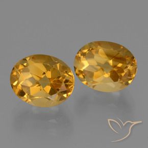Pedras preciosas de Citrino Dourado Escuro natural de 5.62 ct, oval, VVS-VS