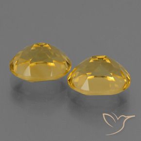 Pedras preciosas de Citrino Dourado médio natural de 5.12 ct, oval, VVS-VS