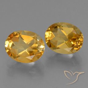 Pedras preciosas de Citrino Laranja Dourado Profundo natural de 5.25 ct, oval, VVS