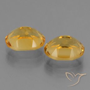 Pedras preciosas de Citrino Laranja Dourado Profundo natural de 5.25 ct, oval, VVS