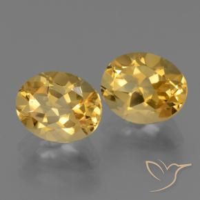 Pedras preciosas de Citrino Laranja Dourado Profundo natural de 4.92 ct, oval, VVS
