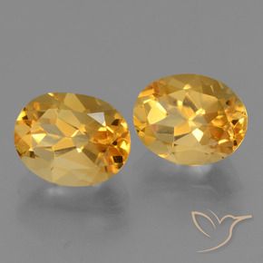 Pedras preciosas de Citrino Laranja Dourado Profundo natural de 4.96 ct, oval, VVS