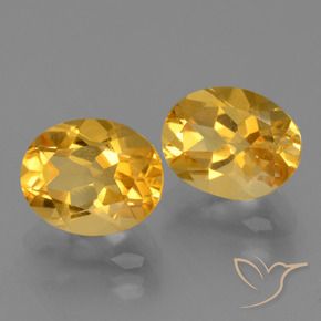 Pedras preciosas de Citrino Dourado Escuro natural de 5.09 ct, oval, VVS