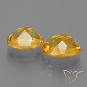 Pedras preciosas de Citrino Dourado Escuro natural de 5.09 ct, oval, VVS