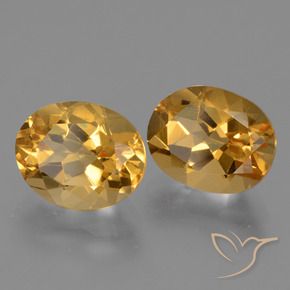 Pedras preciosas de Citrino ouro profundo natural de 5.43 ct, oval, VS