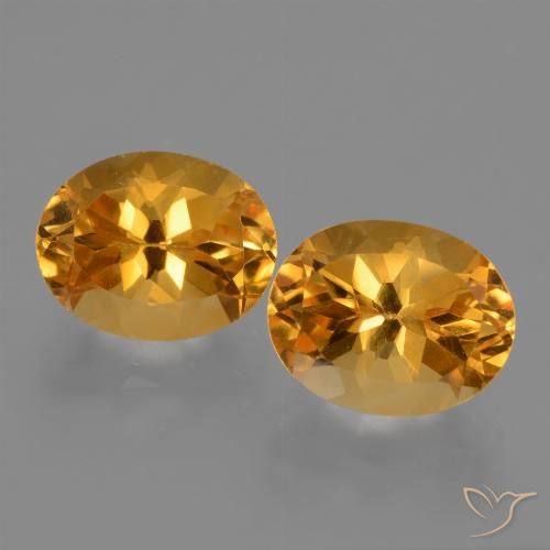 5.86ctw Natural Laranja escuro-dourado Citrino, oval, VVS-VS