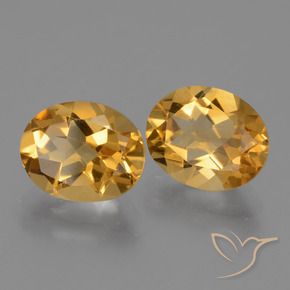 Pedras preciosas de Citrino Laranja-Ouro natural de 4.90 ct, oval, VS