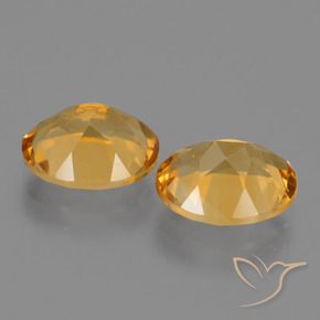 Pedras preciosas de Citrino Laranja-Ouro natural de 4.90 ct, oval, VS