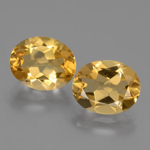 Pedras preciosas de citrino dourado natural de 4,66 ct, corte oval, VVS-VS