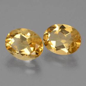 Pedras preciosas de citrino dourado natural de 4,66 ct, corte oval, VVS-VS