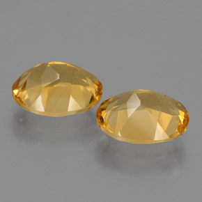 Pedras preciosas de citrino dourado natural de 4,66 ct, corte oval, VVS-VS