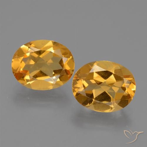 4.51ctw Natural Laranja Profundo-Ouro Citrino, oval, VVS-VS