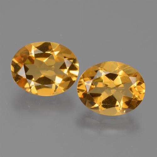 Pedras preciosas de citrino dourado natural de 4,51 ct, corte oval, VVS-VS