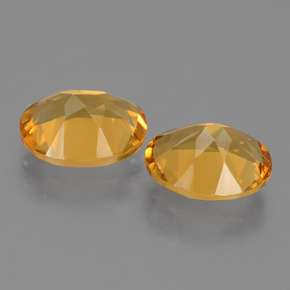 Pedras preciosas de citrino dourado natural de 4,51 ct, corte oval, VVS-VS