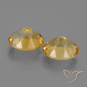 Pedras preciosas de Citrino Dourado Médio-escuro natural de 4.96 ct, oval, VVS-VS